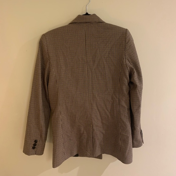 Mango brown gingham blazer - Picture 5 of 8